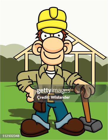 Construction Worker on Job Site Construction Worker on Job Site