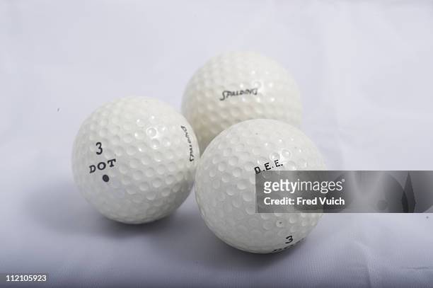 President Dwight D. Eisenhower Memorabilia: View of Spalding Dot golf balls at World Golf Hall of Fame. Equipment.St. Augustine, FL 2/11/2011CREDIT:...