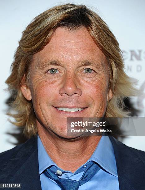 Actor Christopher Atkins arrives at the opening night of 'Rain- A Tribute To The Beatles' at the Pantages Theatre on April 12, 2011 in Hollywood,...
