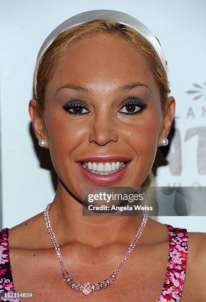 Mary Carey arrives at the opening night of 'Rain- A Tribute To The Beatles' at the Pantages Theatre on April 12, 2011 in Hollywood, California.