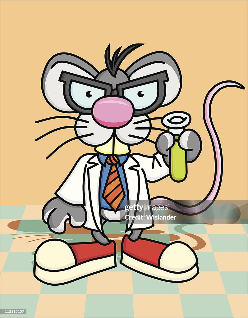 Lab Rats Drawing Lab Rat With Test Tube High-Res Vector Graphic - Getty Images