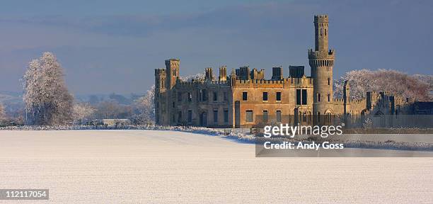 irish castle [winter] - ireland winter stock pictures, royalty-free photos & images