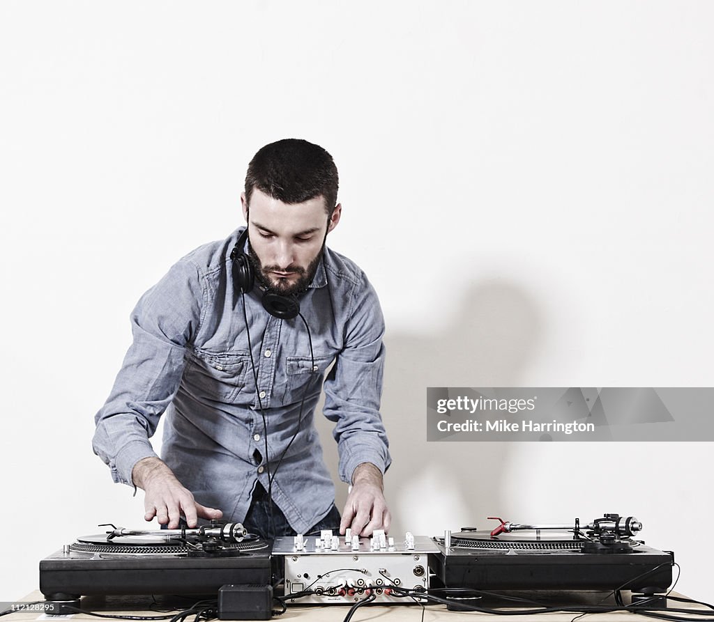 Male DJ Playing Music