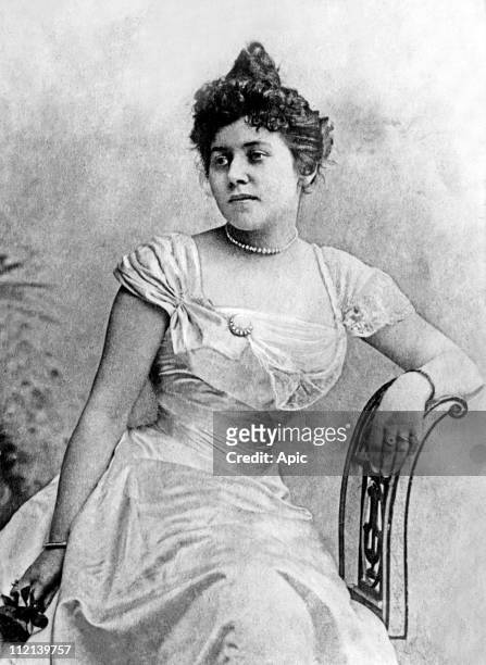 Marguerite Steinheil, born Japy accused of murder she was acquitted on november 13 here in 1899.