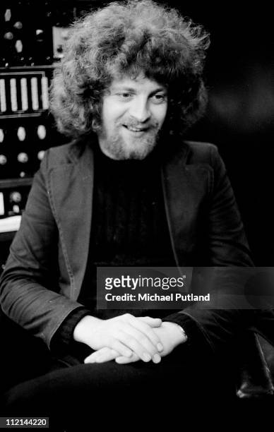Jeff Lynne of Electric Light Orchestra , portrait, in recording studio, London, 11th July 1972.