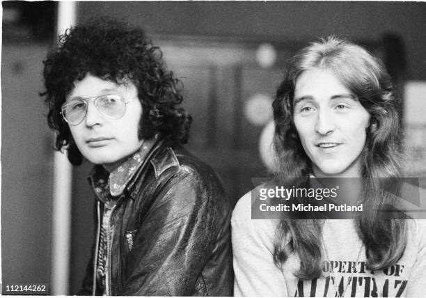 Deke Leonard and Terry Williams of Welsh rock band Man, London, 1974.