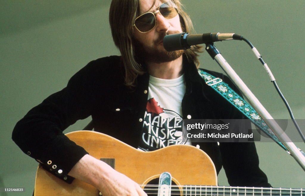 Alan Hull Of Lindisfarne Performs On Stage At Crystal Palace Bowl alan-hull-of-lindisfarne-performs-on-stage-at-crystal-palace-bowl