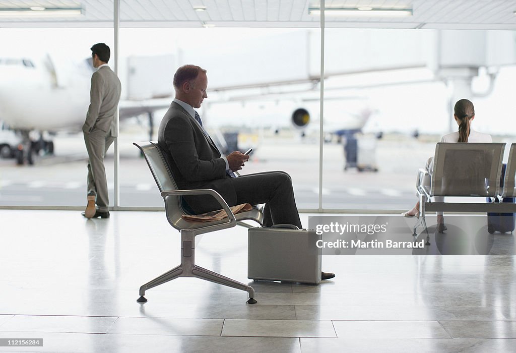 Businessman waiting in airport