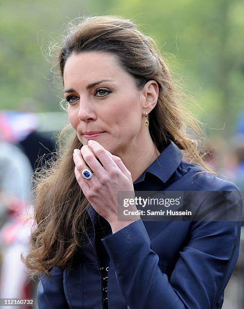 Kate Middleton visits Witton Country Park on April 11, 2011 in Darwen, England.