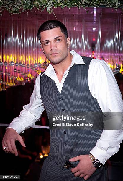 Frank Gotti Agnello attends Frank Gotti's 21st birthday celebration at Greenhouse on April 13, 2011 in New York City.