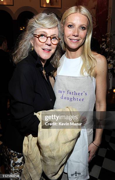 Blythe Danner and Gwyneth Paltrow attends the celebration of "My Father's Daughter" on April 11, 2011 in New York City.