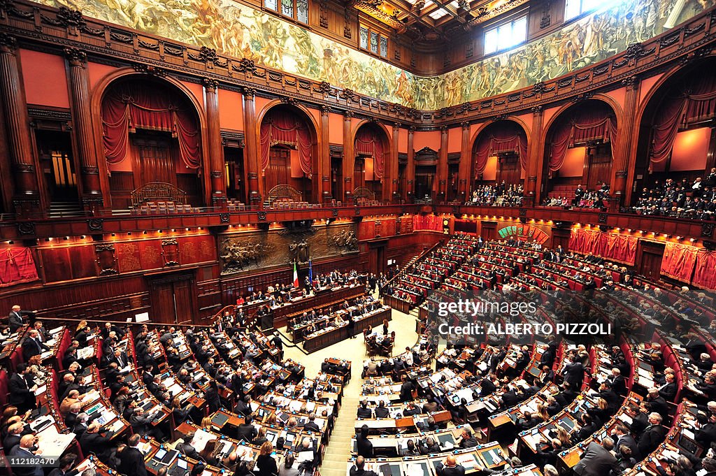 View of deputies gathered in the Monteci