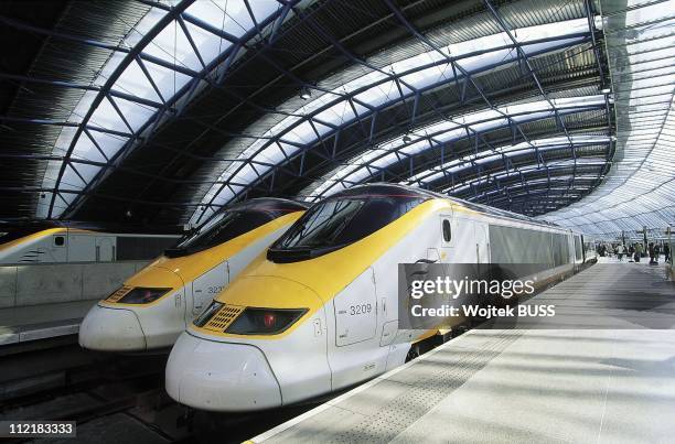 Eurostar Train at Waterloo Station,London