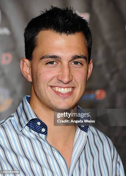 Indy Racing League driver Graham Rahal arrives at the IZOD IndyCar Series party to celebrate the 100th anniversary of the Indianapolis 500 at The...