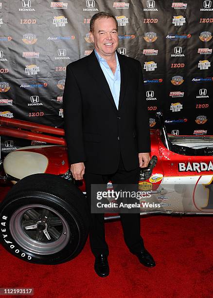 Racing legend Al Unser Jr. Arrives at the IZOD IndyCar Series party to celebrate the 100th anniversary of the Indianapolis 500 at The Colony on April...