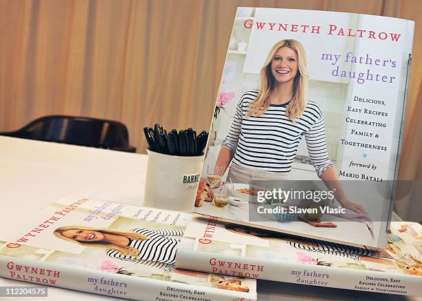 Atmosphere at Gwyneth Paltrow's new book "My Father's Daughter: Delicious, Easy Recipes Celebrating Family And Togetherness" book signing at Barnes &...