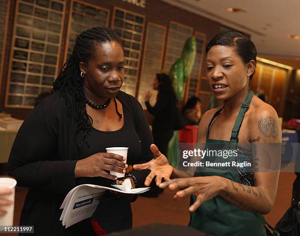 Vegan Celebrity Activist Suzanne Africa Engo volunteers for Garden State Market at Fit Families Forum against childhood obesity at Englewood Hospital...