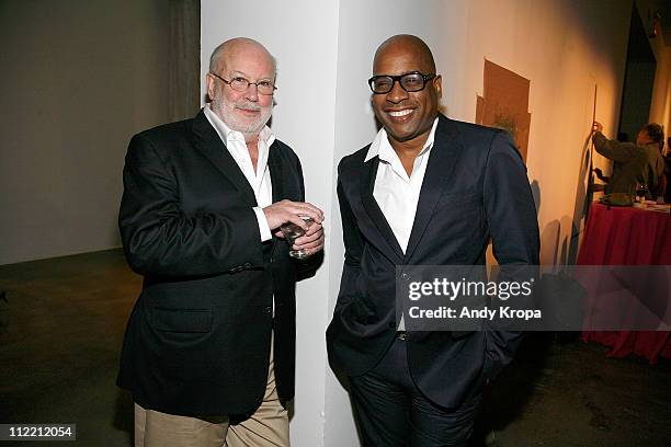 New Museum chief curator Richard Flood and artist Glenn Ligon attend The Sculpture Factory: Public Art Fund's 2011 Spring Benefit>> at Skylight...