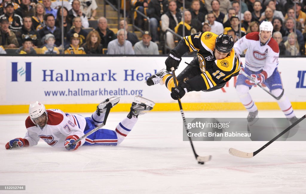 Montreal Canadiens v Boston Bruins - Game One