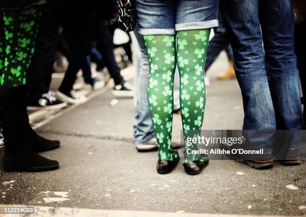 saint patrick's day celebrations, ireland - saint patricks day parade stock pictures, royalty-free photos & images