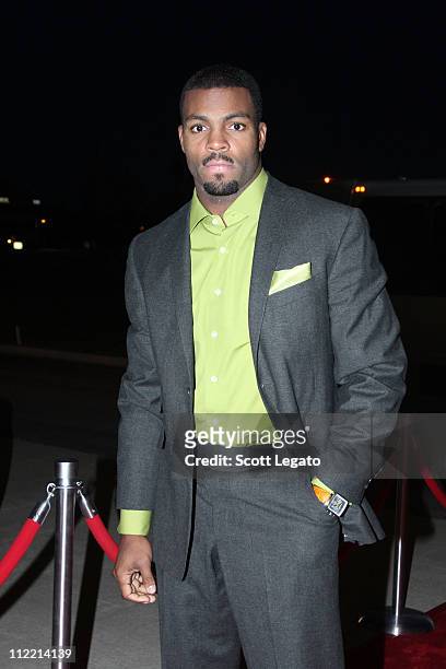 Braylon Edwards attends "The Diamond Life" hosted by Braylon Edwards of the NY Jets at Cauley Ferrari on April 14, 2011 in West Bloomfield, Michigan....
