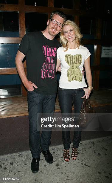 Simon van Kempen and Alex McCord attend a screening of "The Real Housewives of New York" benefiting Marriage Equality New York at Therapy Bar on...