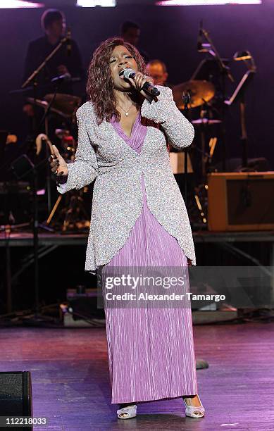 Gloria Gaynor at the 1st annual Florida "Sounding Off For A Cure" benefit concert presented by the Voices Against Brain Cancer Foundation Fillmore...