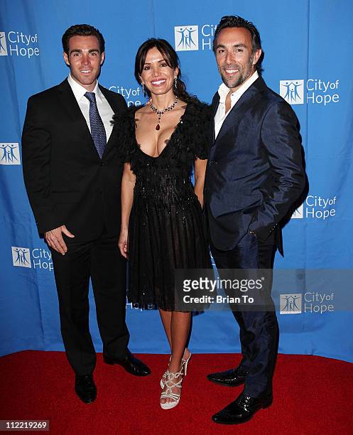Max Musina, Valentina Quinn and Francesco Quinn attend Renato Balestra fashion show and cocktail reception benefiting City of Hope at Millennium...