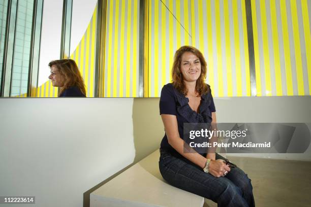 Artist Tracey Emin poses for photographs at the Turner Contemporary gallery on April 15, 2011 in Margate, England. The Gallery which opens to the...