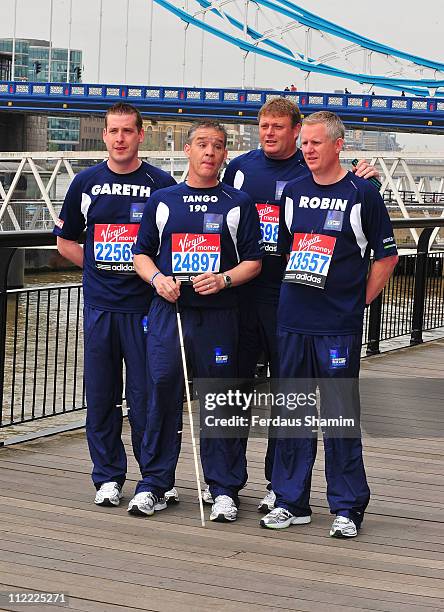 David Rathband attends a photocall ahead of the Virgin London Marathon at The Tower Hotel on April 15, 2011 in London, England.