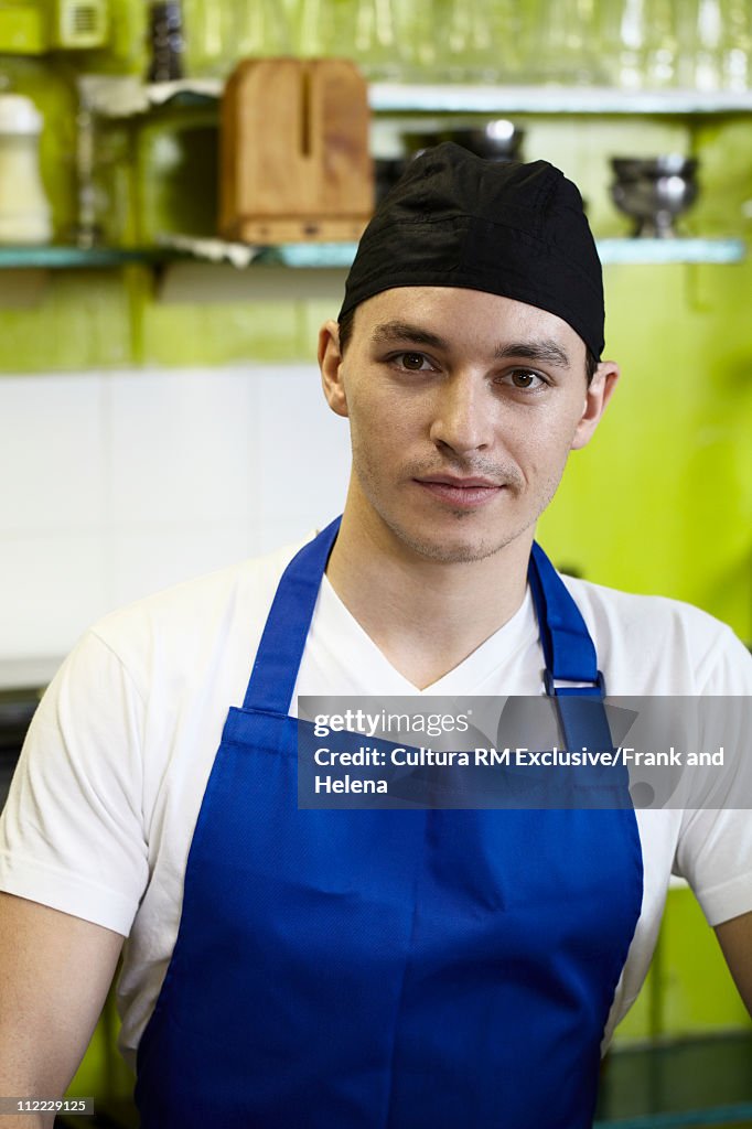 Portrait of cafe chef/kitchen worker