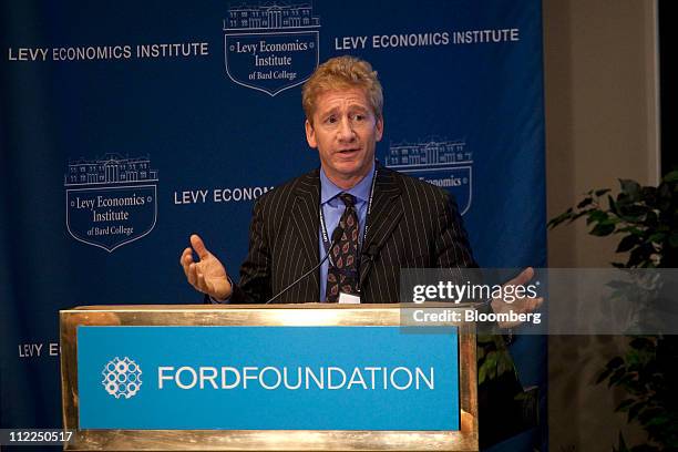 Marshall Auerback, research associate at the Levy Institute and senior fellow at the Roosevelt Institute, speaks at the Levy Economics Institute...