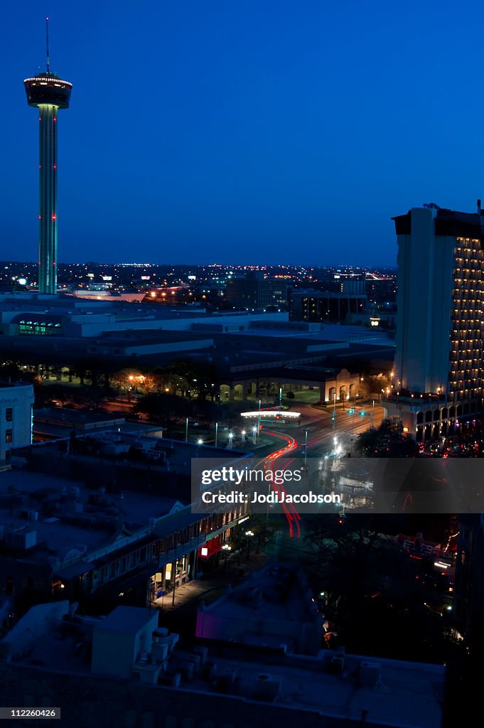 Tower of America in San Antonio Texas City Aerial