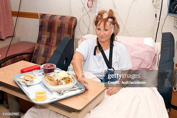 hospital food - platter side bildbanksfoton och bilder