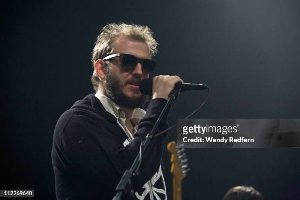 Bon Iver of Gayngs performs on stage during the first day of Coachella Valley Music Festival on April 15, 2011 in Coachella, United States.