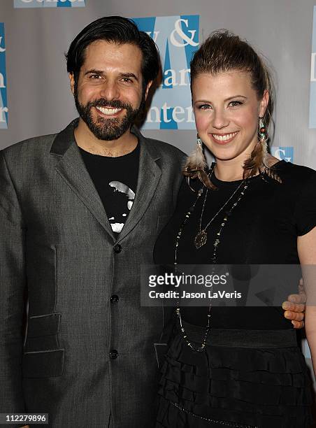 Actress Jodie Sweetin and Morty Coyle attend L.A. Gay & Lesbian Center's "An Evening With Women" at The Beverly Hilton hotel on April 16, 2011 in...