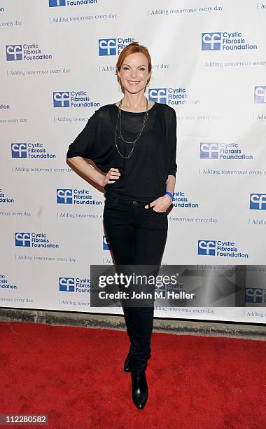 Actress Marcia Cross arrives at "The Block Party On Wisteria Lane" Benefit for the Cystic Fibrosis Foundation at Universal Studios on April 16, 2011...