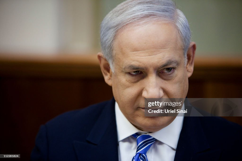 Prime Minister Benjamin Netanyahu Holds Weekly Cabinet Meeting