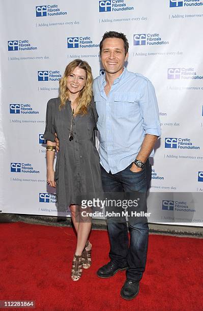 Actors Juliana Dever and Seamus Dever arrive at "The Block Party On Wisteria Lane" Benefit for the Cystic Fibrosis Foundation at Universal Studios on...