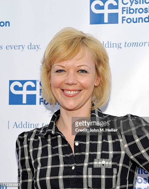 Actress Emily Bergl arrives at "The Block Party On Wisteria Lane" Benefit for the Cystic Fibrosis Foundation at Universal Studios on April 16, 2011...