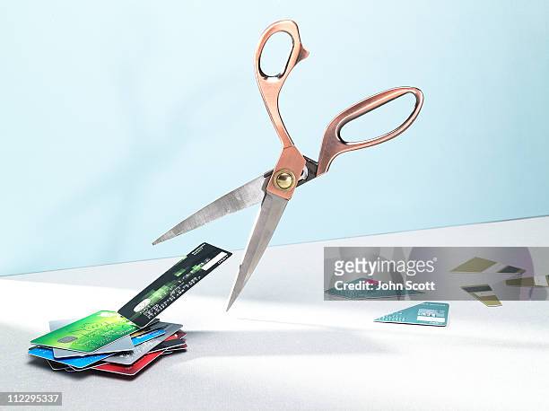 cut up credit cards - shears stock pictures, royalty-free photos & images