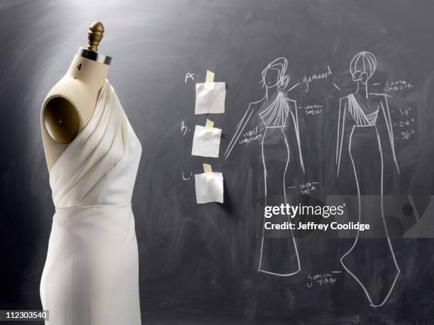 fashion drawing and sewing form - mannequin stock pictures, royalty-free photos & images