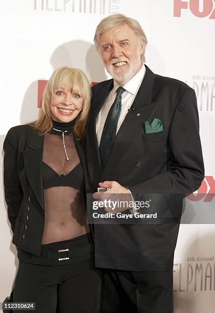 Barry Crocker and wife during 6th Annual Helpmann Awards at Lyric Theatre, Star City in Sydney, NSW, Australia.