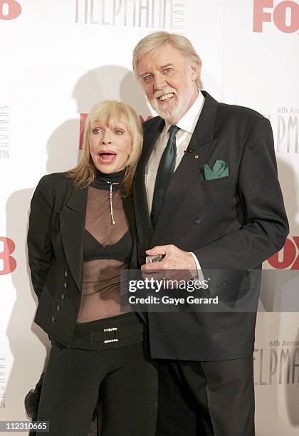 Barry Crocker and wife during 6th Annual Helpmann Awards at Lyric Theatre, Star City in Sydney, NSW, Australia.