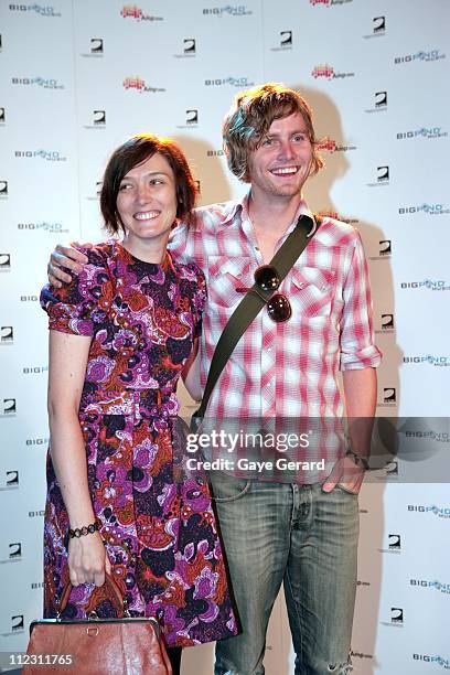 Sarah Blasko and Bob Evans during The AMP Music Awards Nominations - January 31, 2007 at Fox Studios in Sydney, NSW, Australia.