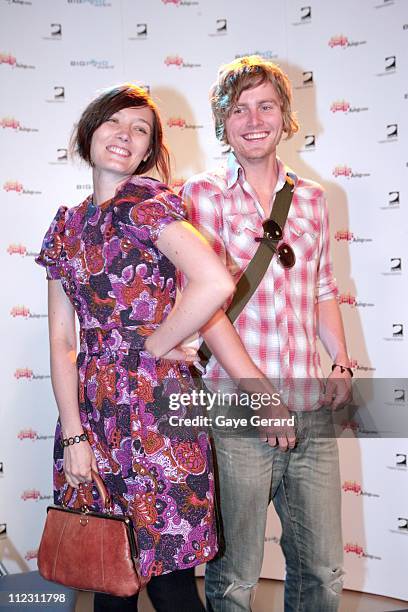 Sarah Blasko and Bob Evans during The AMP Music Awards Nominations - January 31, 2007 at Fox Studios in Sydney, NSW, Australia.