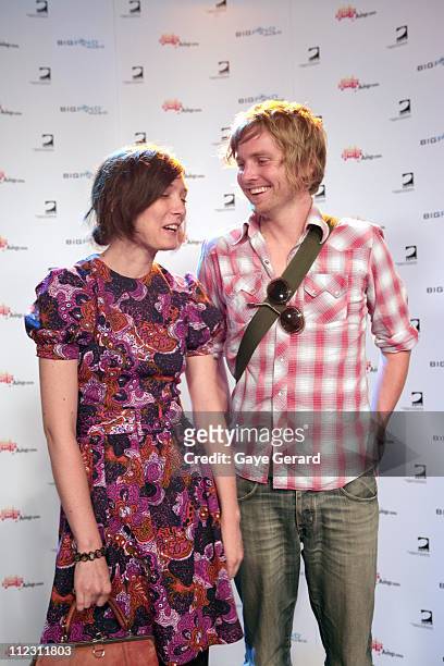 Sarah Blasko and Bob Evans during The AMP Music Awards Nominations - January 31, 2007 at Fox Studios in Sydney, NSW, Australia.