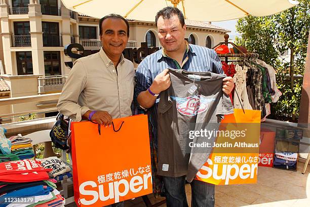 Iqbal Theba and Patrick Gallagher attends the Kari Feinstein MTV Movie Awards Style Lounge held at Montage Beverly Hills on June 3, 2010 in Beverly...