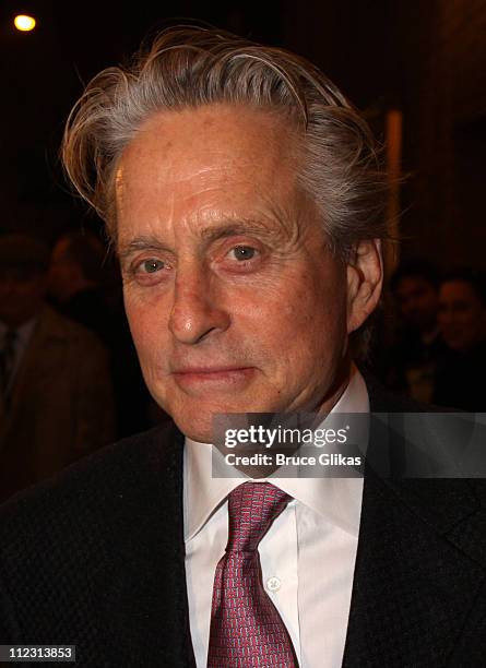 Michael Douglas attends the "A Little Night Music" Broadway opening night at the Walter Kerr Theatre on December 13, 2009 in New York City.