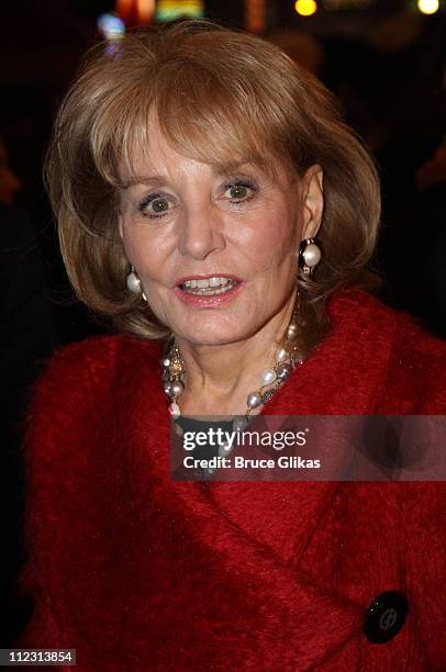 Barbara Walters attends the "A Little Night Music" Broadway opening night at the Walter Kerr Theatre on December 13, 2009 in New York City.